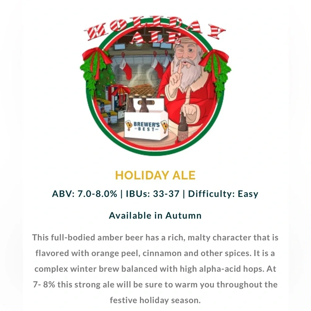 Brewers Best Beer Ingredient Kit - Holidays Ale - Picture 2 of 8